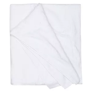 Serviette de plage ou sauna XXL blanche 220 x 155 cm