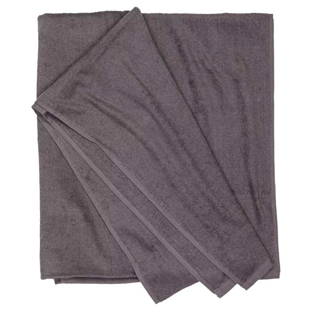 Serviette de plage ou sauna XXL gris anthracite 220 x 155 cm--