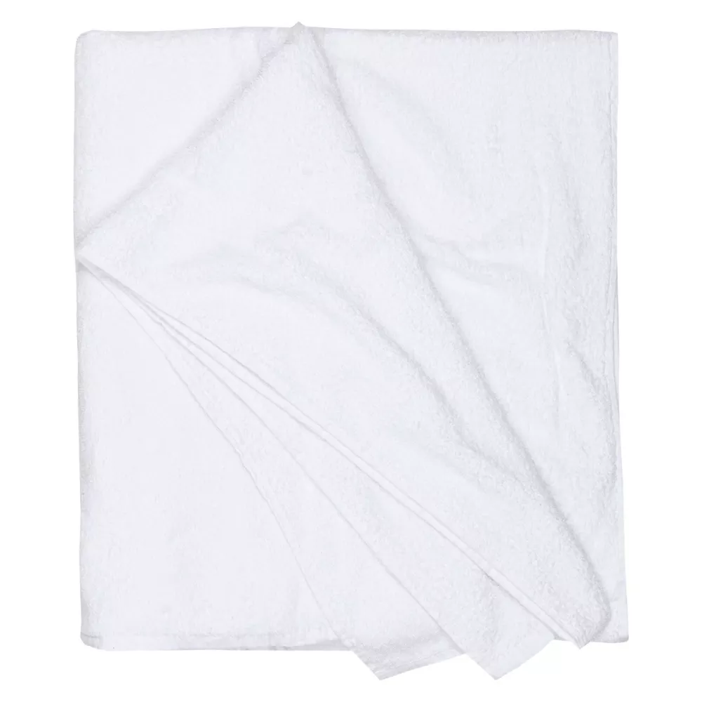 Serviette essuie de bain XXL blanche 100 x 220 cm--