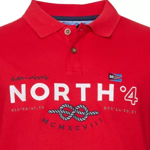 North 56.4 Polo Nautique rouge 3XL-3XL