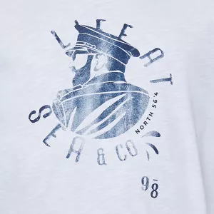 North 56.4 T-shirt manche courte mélange blanc de 3XL à 6XL-3XL