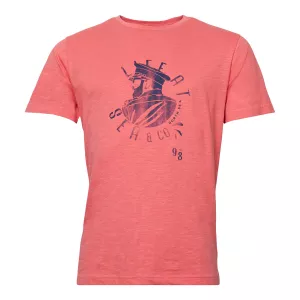 North 56.4 T-shirt manche courte mélange Rouge Corail de 3XL à 6XL