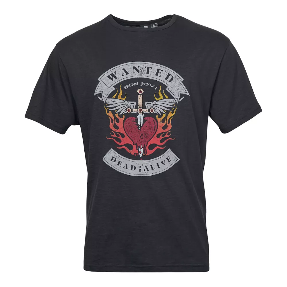T-shirt Rock Bon Jovi noir 2XL à 8XL-5XL
