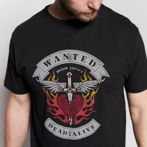 T-shirt Rock Bon Jovi noir 2XL à 8XL-3XL