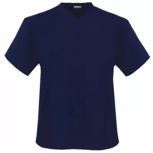 Tshirt col en V bleu marine grande taille comfort fit