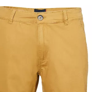 Bermuda stretch chino ocre grande taille-P56
