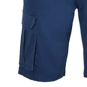 Bermuda stretch cargo bleu marine grande taille 36US - 54US-P42