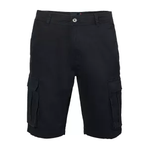 Bermuda stretch cargo noir grande taille 36US - 54US
