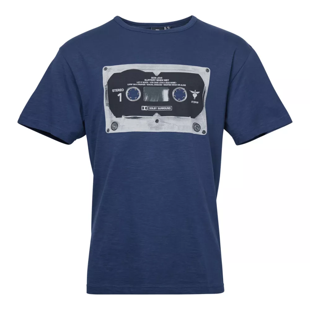 T-shirt Rock Bon Jovi - K7 bleu marine 3XL à 7XL-7XL