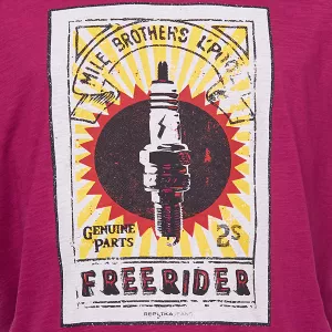 T-shirt Replika Free Rider Carmin-6XL