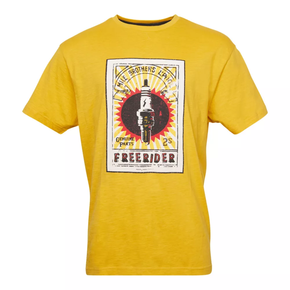 T-shirt Jaune de 3XL à 10XL - Free Rider-6XL