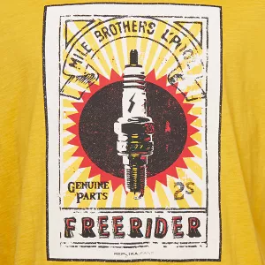 T-shirt Replika Free Rider Jaune-7XL