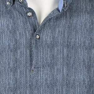 Polo col chemise Mélange de gris foncé manche courte de 4XL à 6XL-5XL