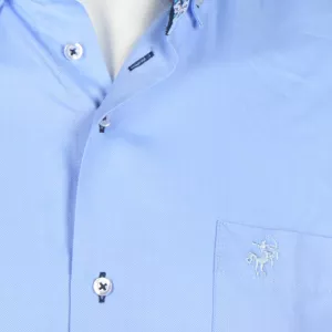 Chemise Eden Valley col américain bleu clair-4XL