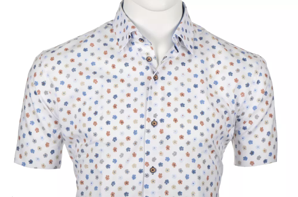 Chemise Beige  manche courte de 3XL à 6XL-6XL