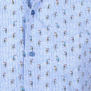 Chemise Eden Valley imprimé original bleu clair-6XL