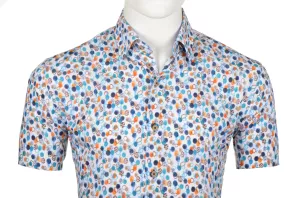 Chemise orange manche courte de 3XL à 6XL