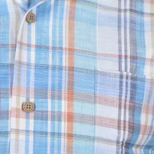 Chemise Eden Valley à Grands carreaux bleu-5XL