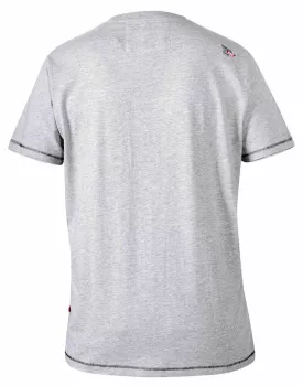 T-shirt D555 guitares Mélange de gris clair-6XL