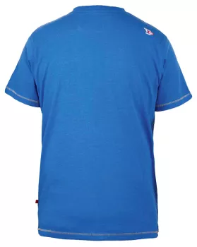 T-shirt bleu manche courte de 3XL à 6XL-5XL