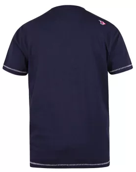 T-shirt bleu marine manche courte de 3XL à 6XL-4XL