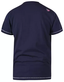 T-shirt bleu marine manche courte de 3XL à 6XL-5XL