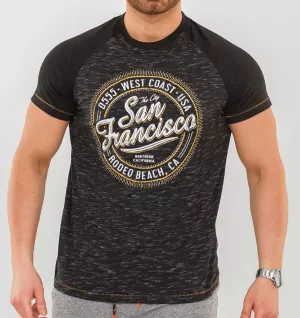 T-shirt D555 San Francisco Rodeo Beach noir-5XL