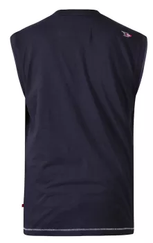 T-shirt bleu marine sans manche de 3XL à 8XL-4XL