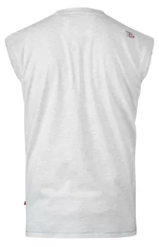 T-shirt Mélange de gris clair sans manche de 3XL à 6XL-5XL