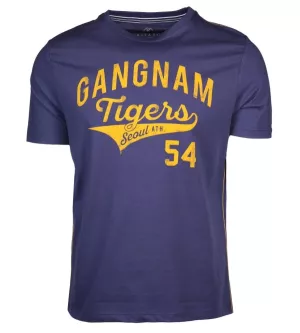 T-shirt imprimé GANGNAM bleu indigo