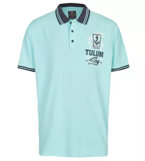 Polo Kitaro nautique turquoise-3XL