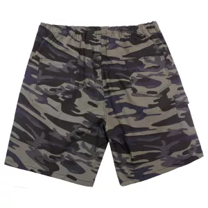 Bermuda jeans camouflage taille élastiquée-2XL
