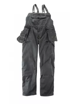 Salopette de travail noire multi-poches -4XL