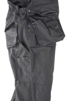 Salopette de travail noire multi-poches -8XL