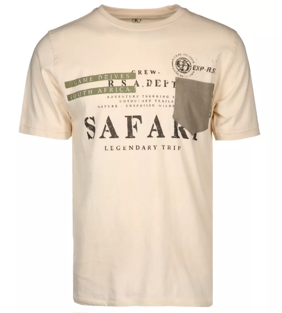 T-shirt manche courte Beige clair 3XL et  7XL-7XL