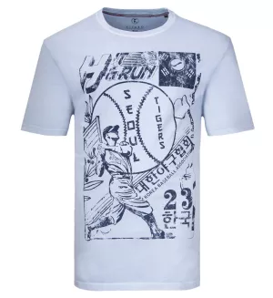 T-shirt bleu clair Seoul Tigers style sport 