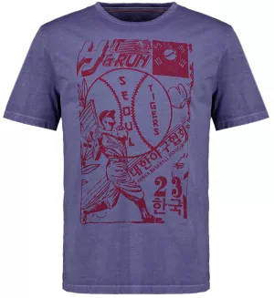 T-shirt bleu indigo Seoul Tigers style sport 