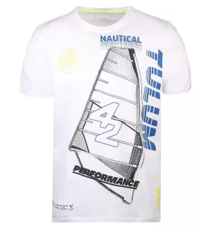 T-shirt Kitaro nautique voile blanc