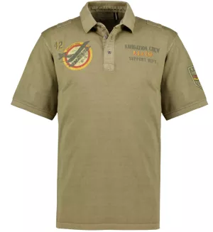 Polo manche courte kaki clair de 3XL à 8XL