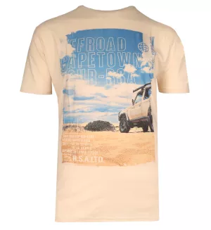 T-shirt Off Road Cape Town Beige clair
