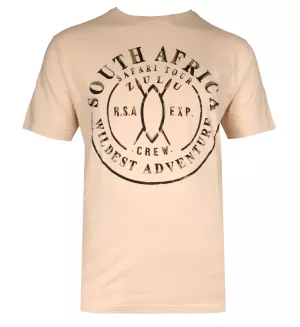 T-shirt South Africa safari Beige clair