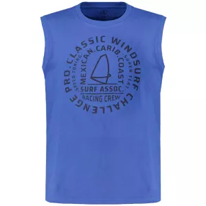 T-shirt sans manche surf nautique bleu