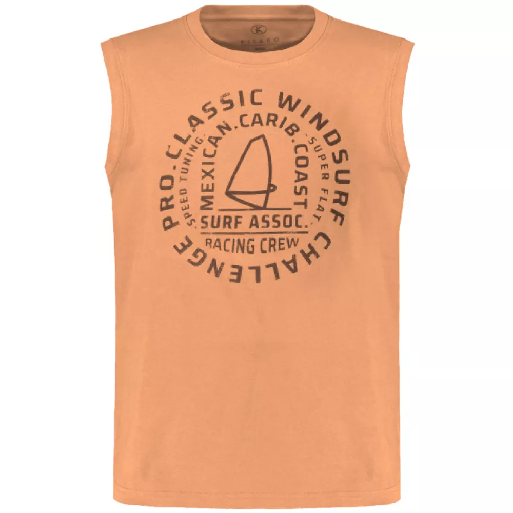 T-shirt sans manche Pêche 3XL à 8XL-3XL