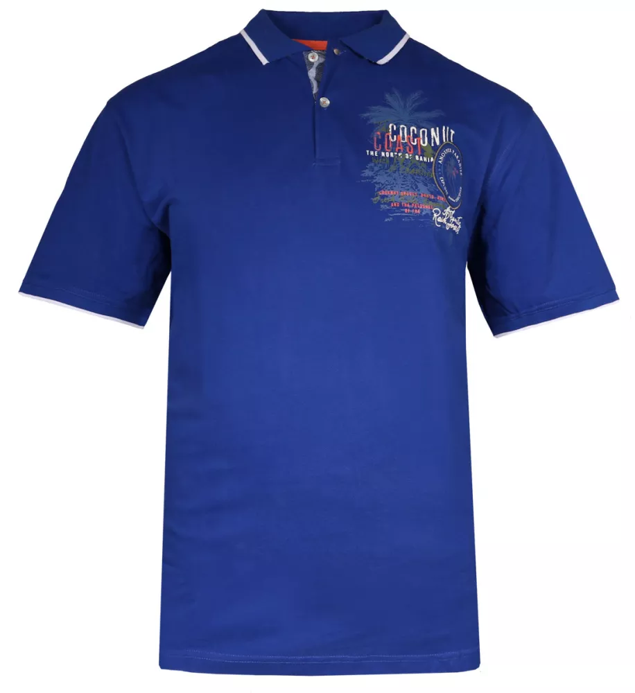 Polo manches courtes bleu royal Coconut Coast-4XL
