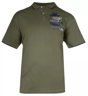 Polo manches courtes kaki Coconut Coast