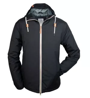 Blouson mi-saison imperméable capuche caviar-12XL