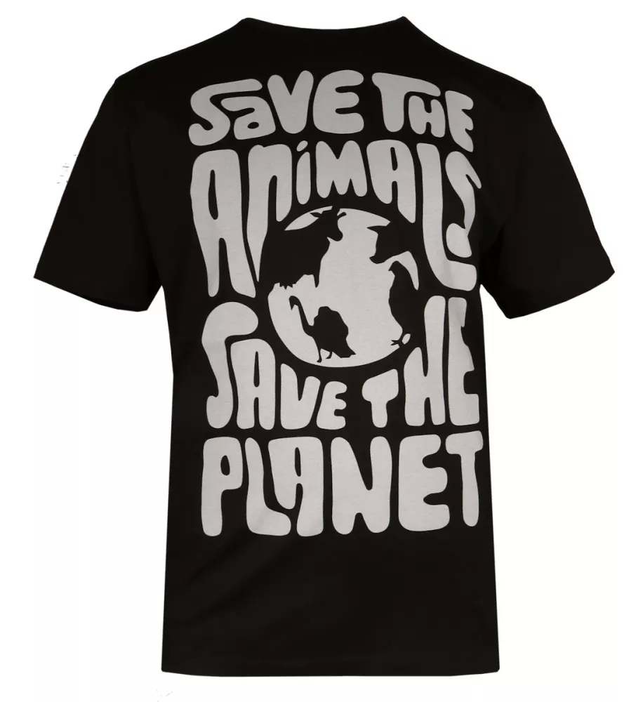 T-shirt manche courte noir de 3XL à 8XL - Save Animals-5XL