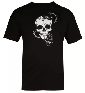 T-shirt imprimé Skull et serpent noir