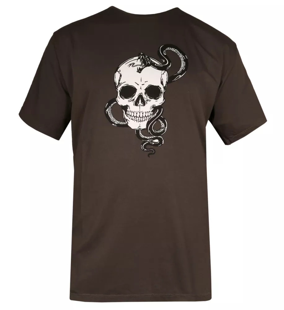 T-shirt manche courte Vert army de 3XL à 7XL - Skull snake-3XL