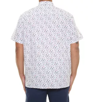 Chemise manche courte blanche de 3XL à 8XL-3XL